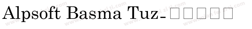 Alpsoft Basma Tuz字体转换